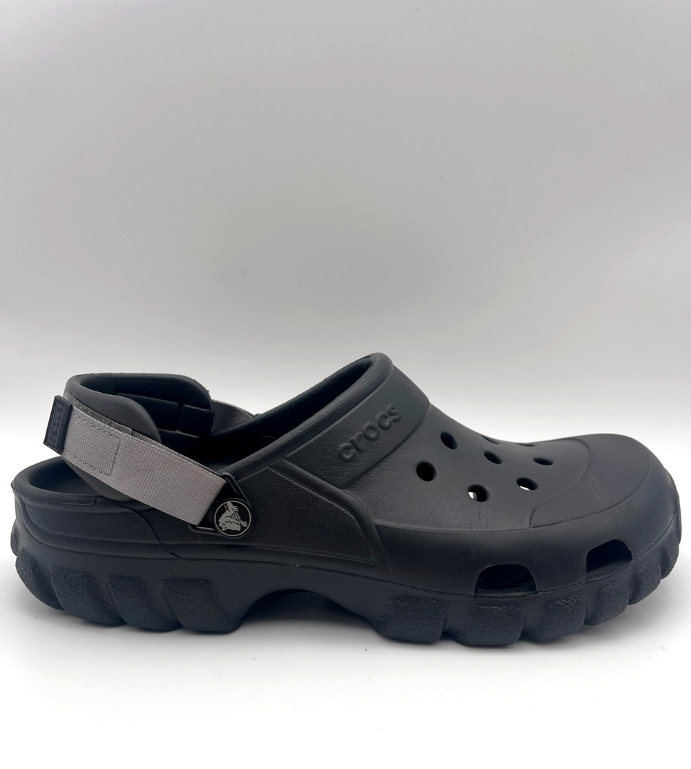 Crocs Offroad Sport Clog Men's 11 Black Rugged All Terrain Adjustable Strap
